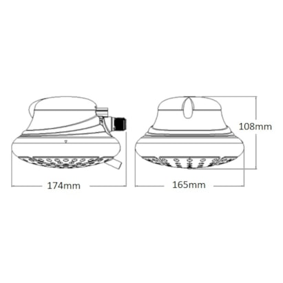 Chuveiro Elétrico Lorenzetti Bella Ducha Multitemperaturas 220v 6800w Branco - 7531212