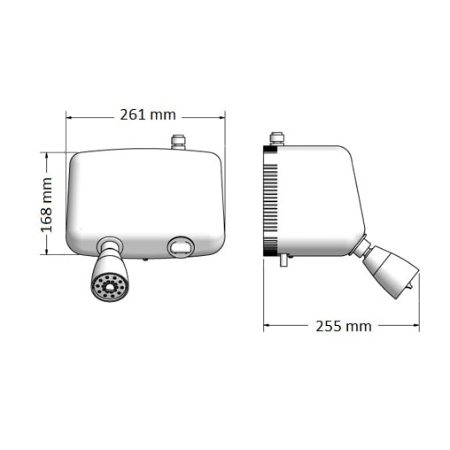 Chuveiro Elétrico Lorenzetti Jet Turbo Multitemperaturas com Pressurizador 127v 5500w Branco - 7540400