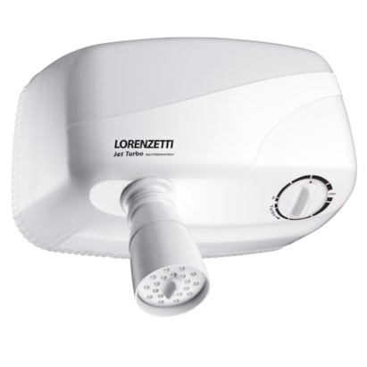 Chuveiro Elétrico Lorenzetti Jet Turbo Multitemperaturas com Pressurizador 127v 5500w Branco - 7540400