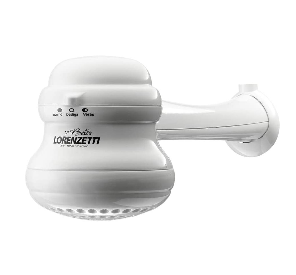 Chuveiro Elétrico Lorenzetti Loren Bello Ultra com Cano Multitemperaturas 127v 5500w Branco - 7530426