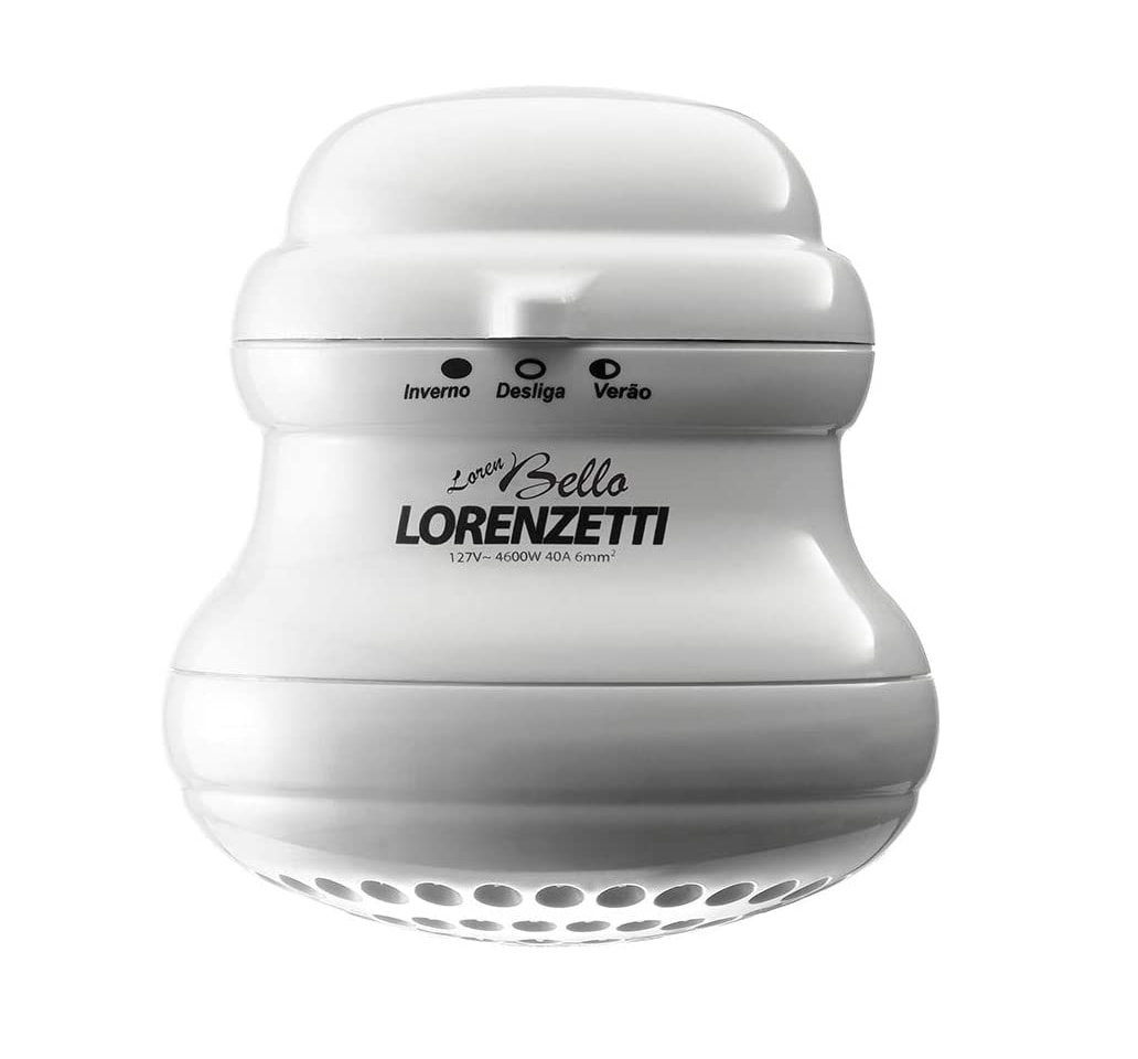 Chuveiro Elétrico Lorenzetti Loren Bello Ultra com Cano Multitemperaturas 127v 5500w Branco - 7530426