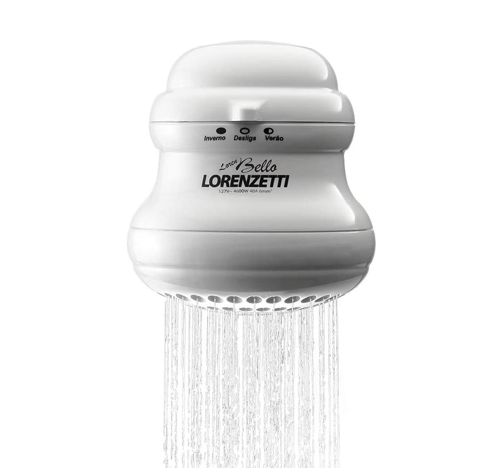 Chuveiro Elétrico Lorenzetti Loren Bello Ultra com Cano Multitemperaturas 220v 5500w Branco - 7530428