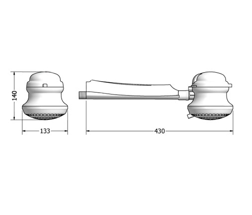 Chuveiro Elétrico Lorenzetti Loren Bello Ultra com Cano Multitemperaturas 220v 5500w Branco - 7530428