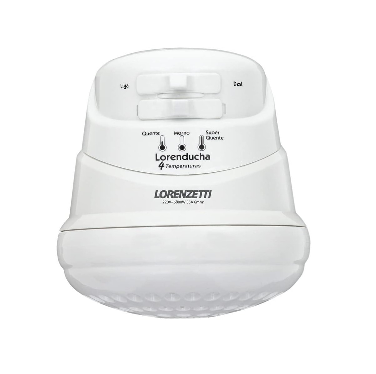 Chuveiro Elétrico Lorenzetti Lorenducha Multitemperaturas 127v 5500w Branco - 7531101