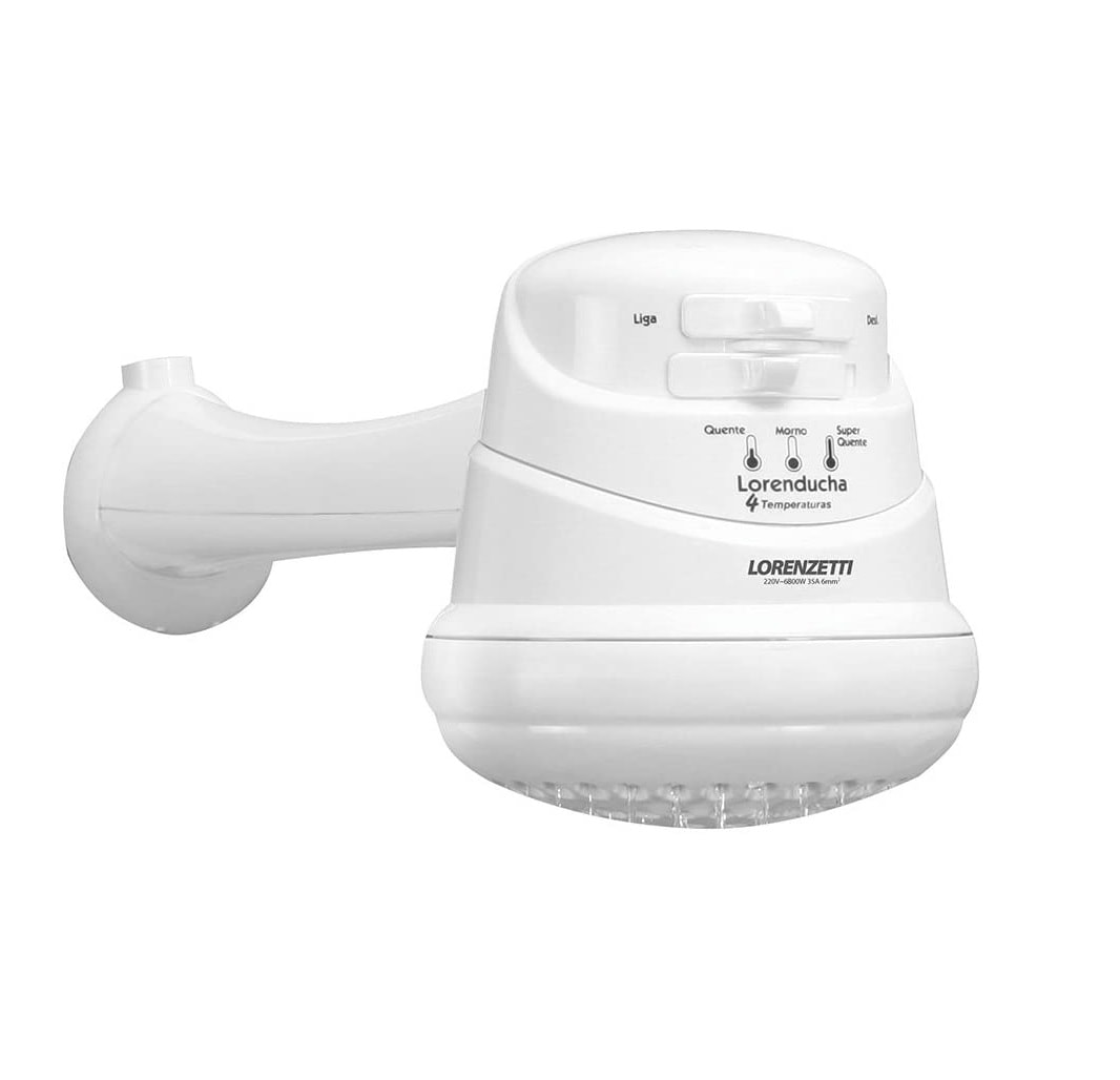 Chuveiro Elétrico Lorenzetti Lorenducha Multitemperaturas 220v 6800w Branco - 7531103