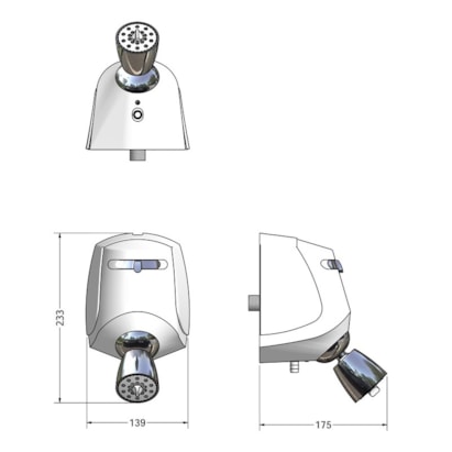 Chuveiro Elétrico Lorenzetti Relax Multitemperaturas 127v 5500w Branco - 7540112