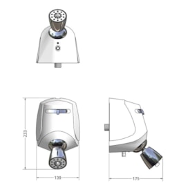 Chuveiro Elétrico Lorenzetti Relax Multitemperaturas 127v 5500w Branco - 7540112