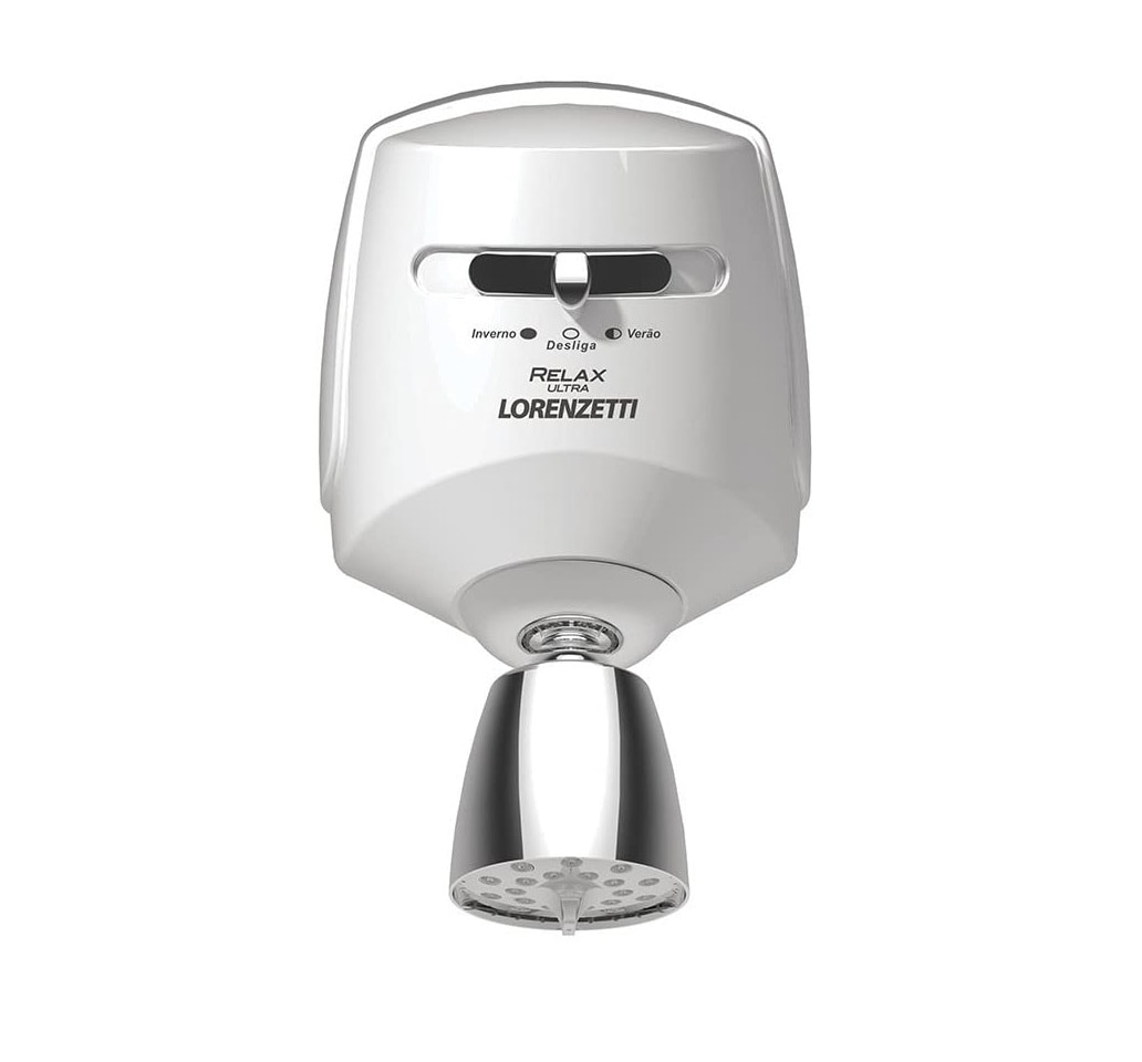 Chuveiro Elétrico Lorenzetti Relax Ultra Multitemperaturas 127v 5500w Branco e Cromado - 7540117