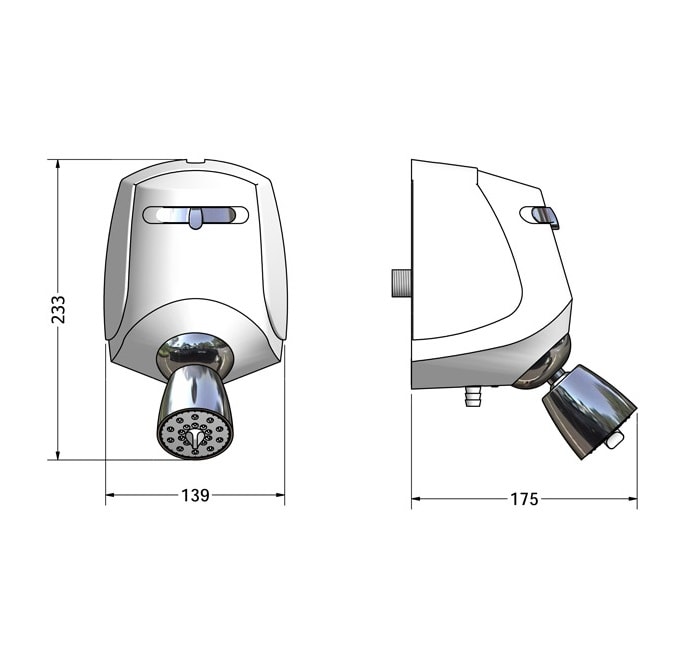 Chuveiro Elétrico Lorenzetti Relax Ultra Multitemperaturas 220v 5500w Branco e Cromado - 7540115