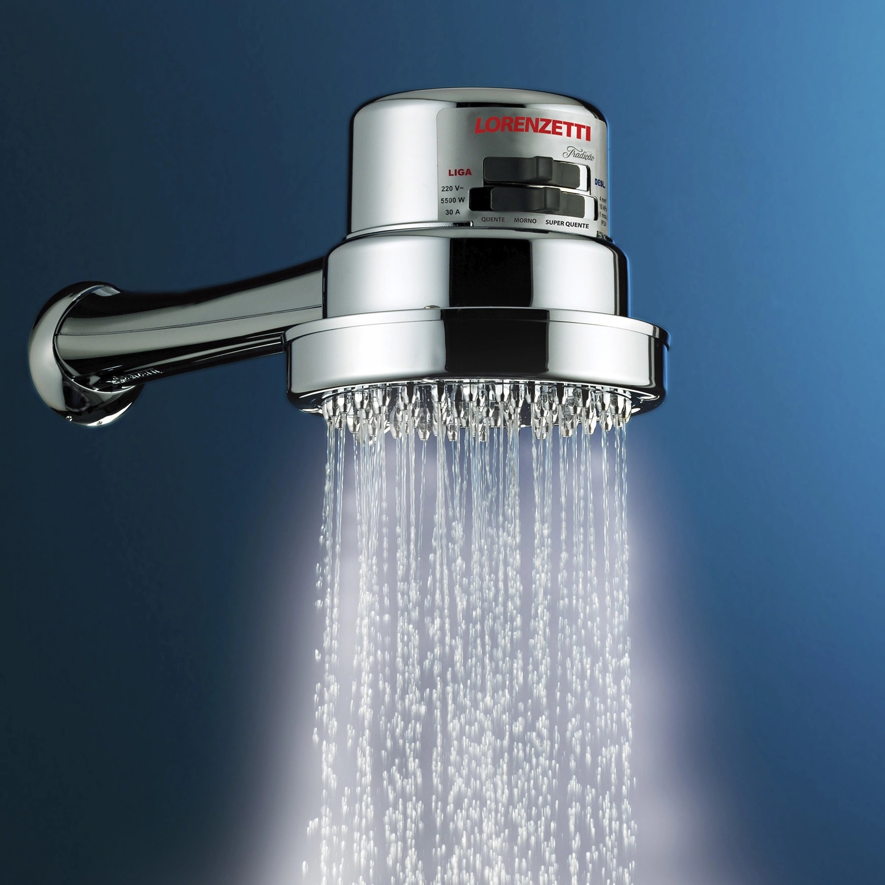 Chuveiro Elétrico Lorenzetti Tradição Multitemperaturas 220v 6800w Cromado - 7514200