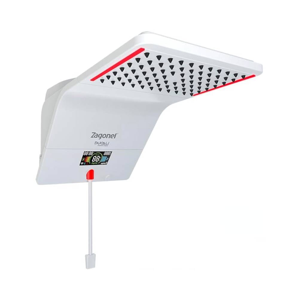 Chuveiro Elétrico Zagonel Ducali Premium 220V com Visor Digital Branco - DDPEL75220BR03