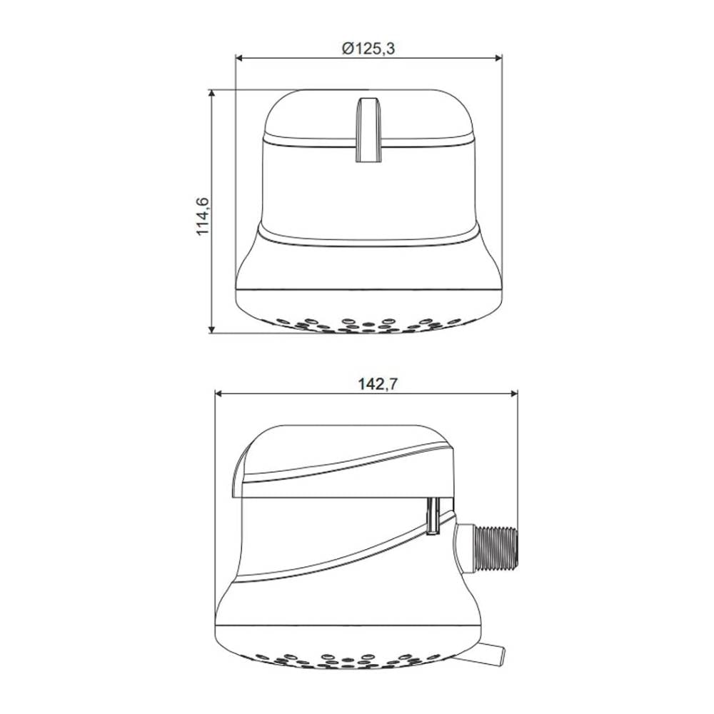 Chuveiro Elétrico Zagonel Ideale 5500W 127V com 4 Temperaturas - DID4T55127BR01