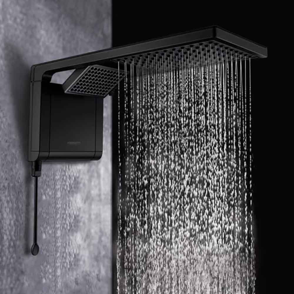 Chuveiro Eletrônico Lorenzetti Acqua Duo 127v 5500w Preto Fosco - 7510144