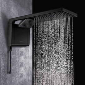 Chuveiro Eletrônico Lorenzetti Acqua Duo 127v 5500w Preto Fosco - 7510144