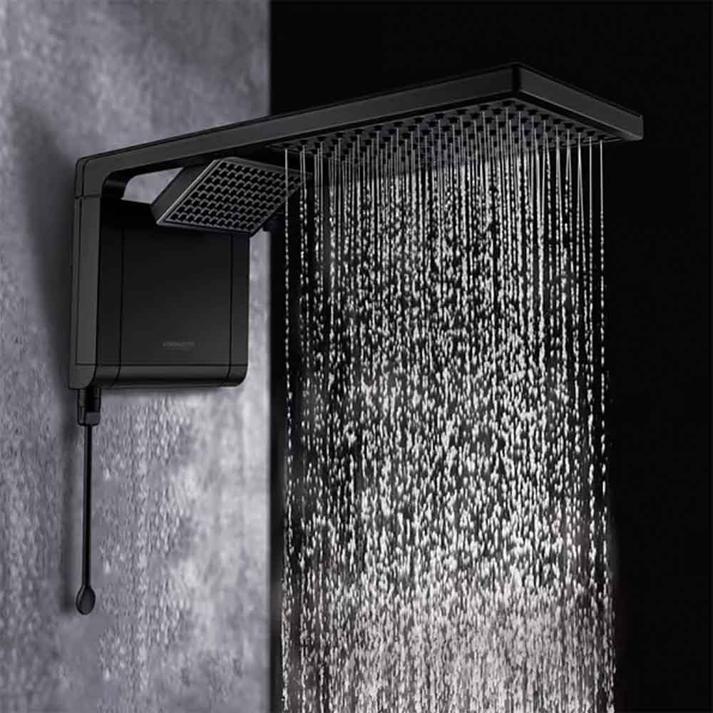 Chuveiro Eletrônico Lorenzetti Acqua Duo 220v 7800w Preto Fosco - 7510142