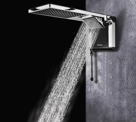 Chuveiro Eletrônico Lorenzetti Acqua Duo Flex 220v 6800w Preto e Cromado - 7510119