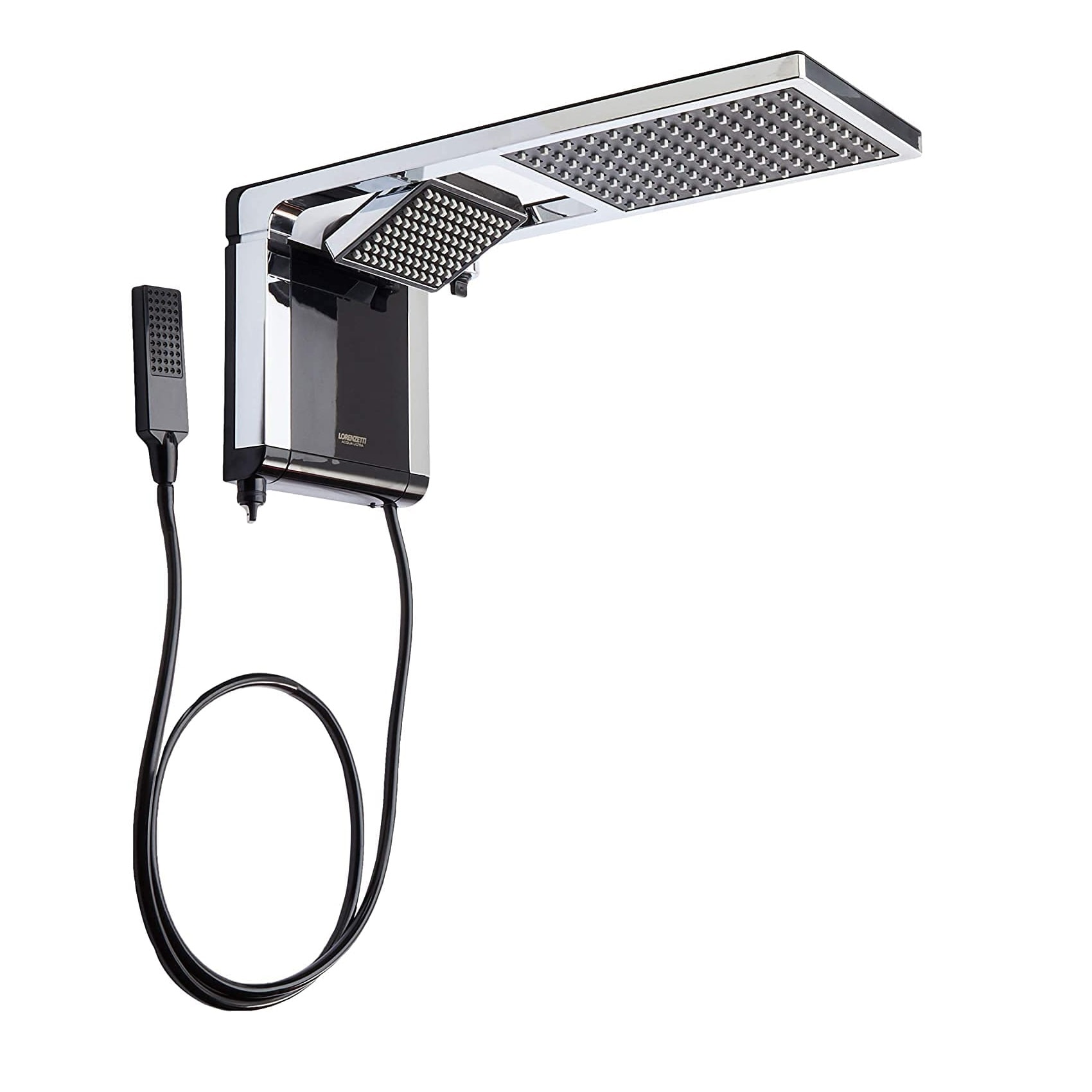 Chuveiro Eletrônico Lorenzetti Acqua Duo Flex 220v 6800w Preto e Cromado - 7510119