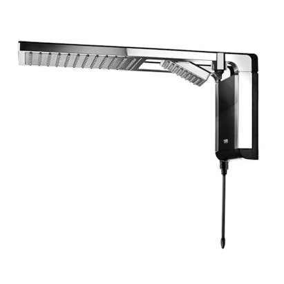 Chuveiro Eletrônico Lorenzetti Acqua Duo Ultra 127v 5500w Preto e Cromado - 7510106