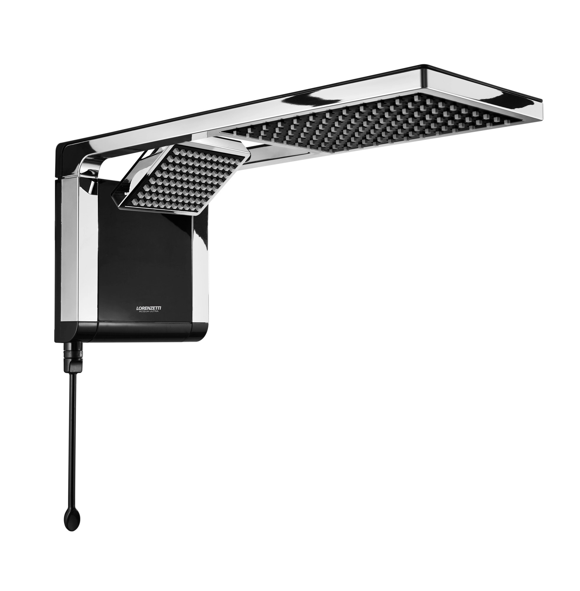 Chuveiro Eletrônico Lorenzetti Acqua Duo Ultra 220v 7800w Preto e Cromado - 7510104