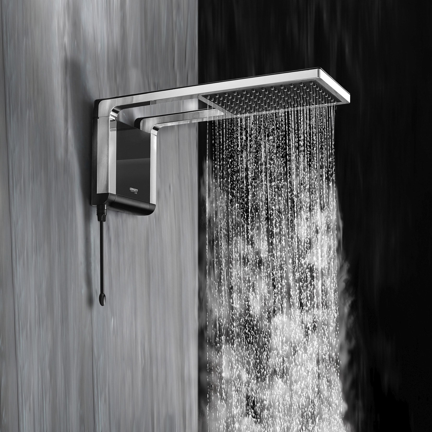 Chuveiro Eletrônico Lorenzetti Acqua Storm Ultra 220v 7800w Preto e Cromado - 7510054