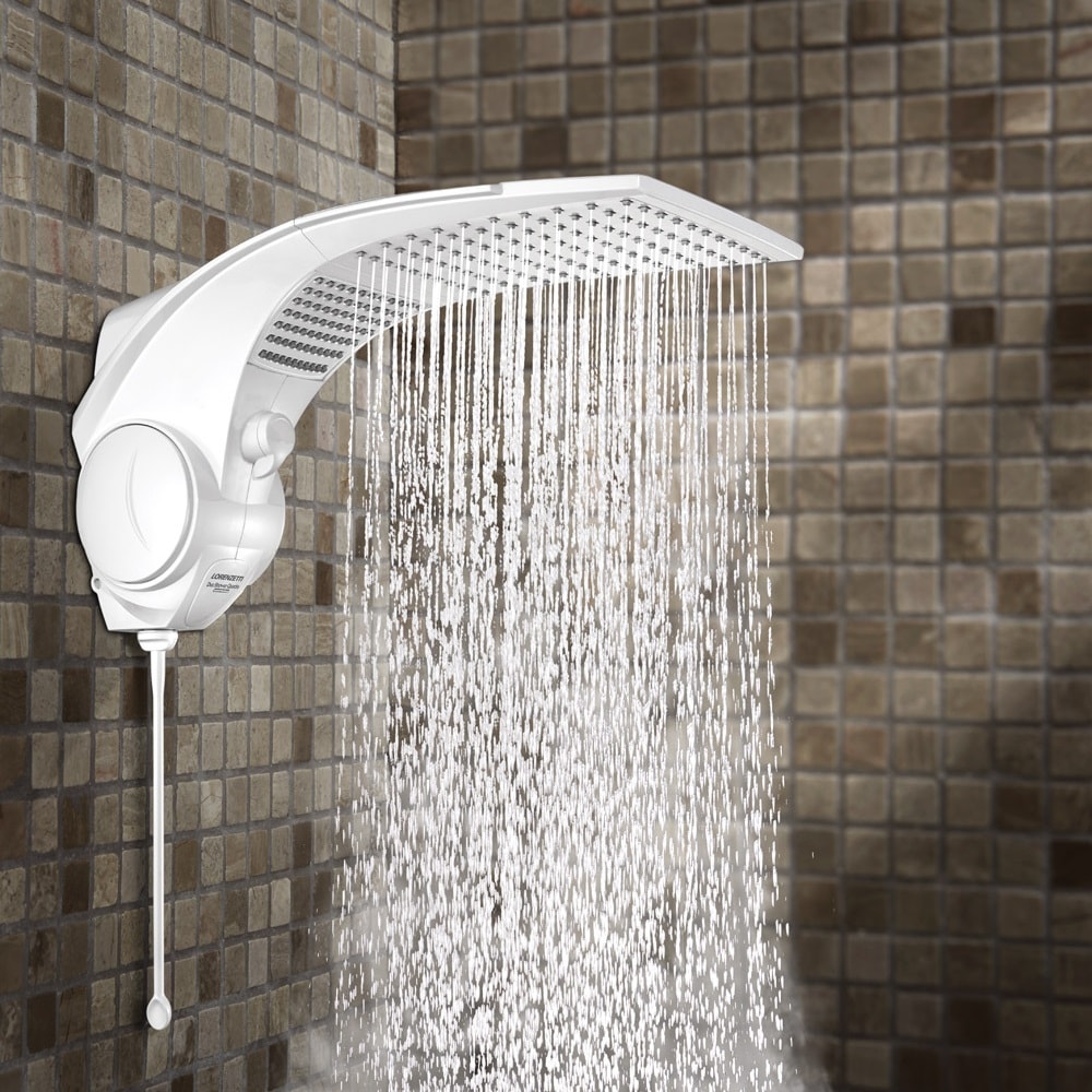 Chuveiro Eletrônico Lorenzetti Duo Shower Quadra 220v 7500w Branco - 7511047