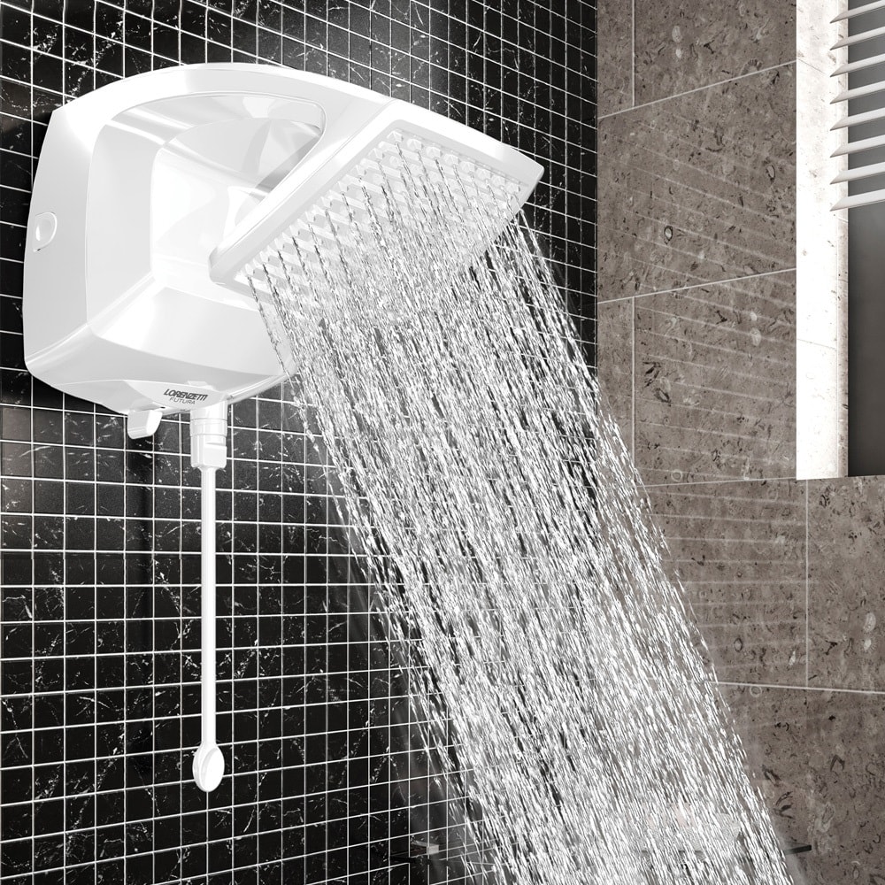 Chuveiro Eletrônico Lorenzetti Futura 127v 5500w Branco - 7531285