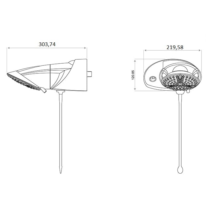 Chuveiro Eletrônico Lorenzetti Top Jet com Pressurizador 220v 7500w Branco - 7541516
