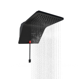 Chuveiro Eletrônico Zagonel Ducali 220v 7500w Black - DDCEL75220BL03