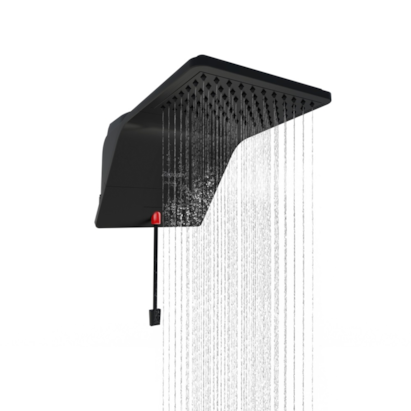 Chuveiro Eletrônico Zagonel Ducali 220v 7500w Black - DDCEL75220BL03