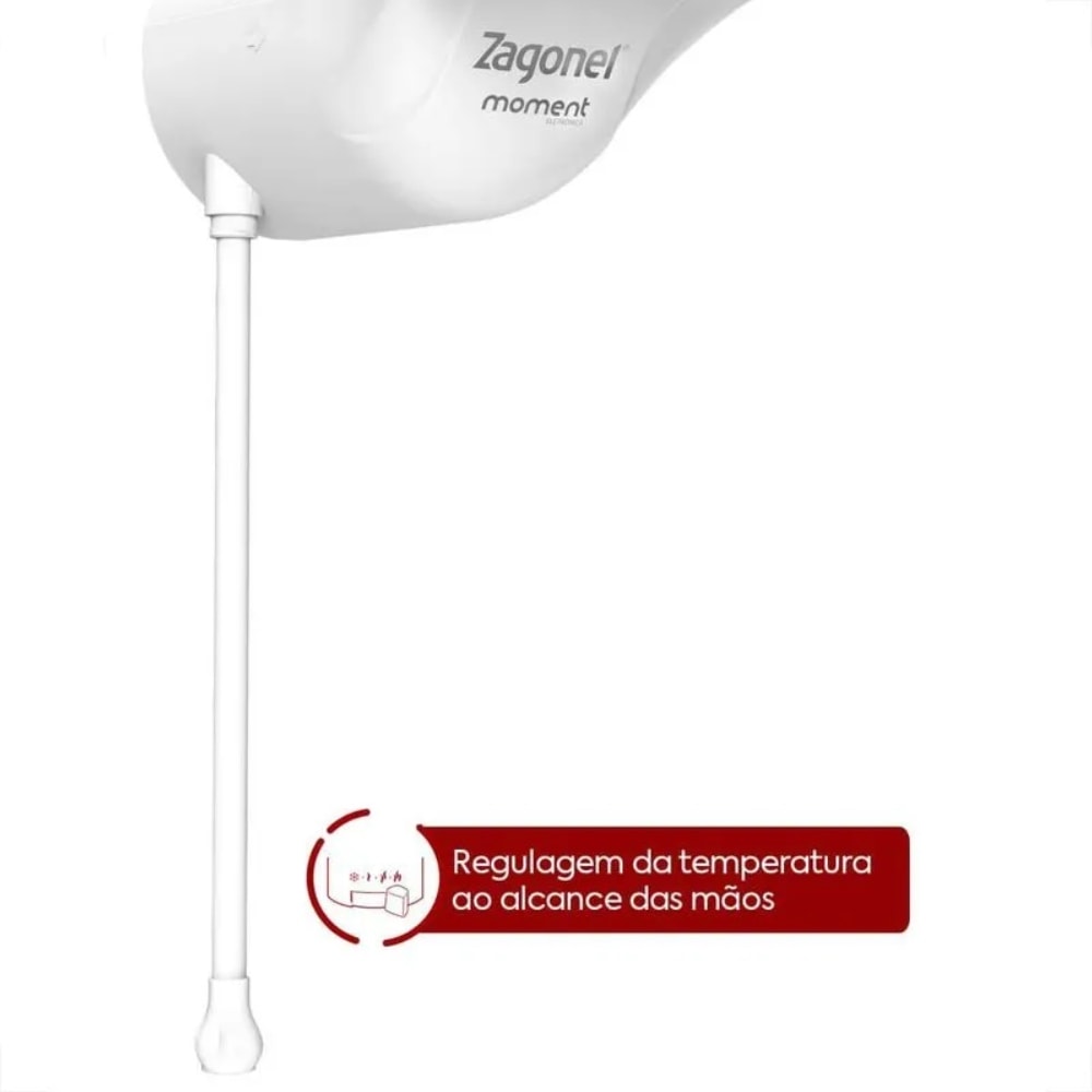 Chuveiro Eletrônico Zagonel Moment 127v 5500w Branco - DMOEL55127BR03