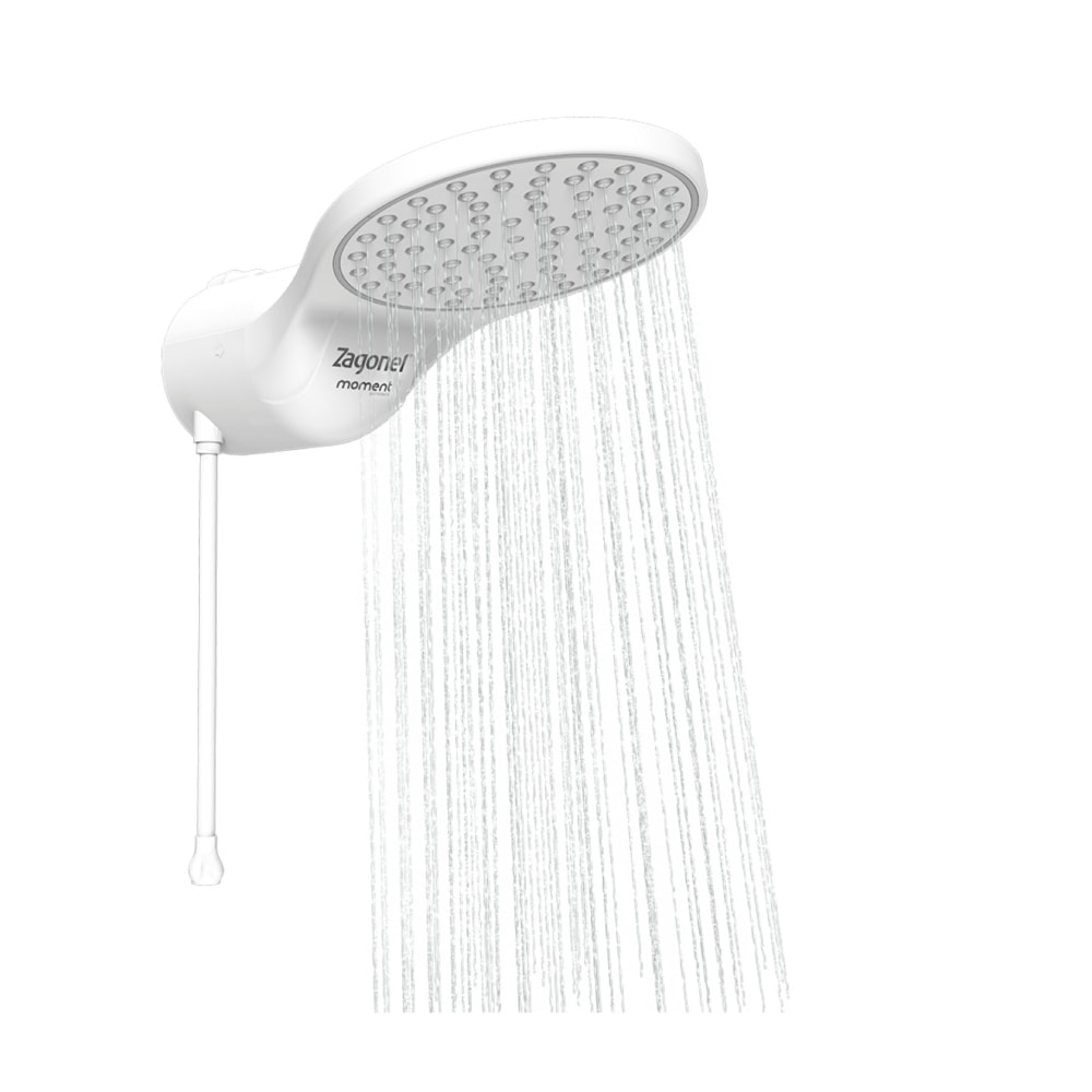 Chuveiro Eletrônico Zagonel Moment 220v 7500w Branco - DMOEL75220BR03