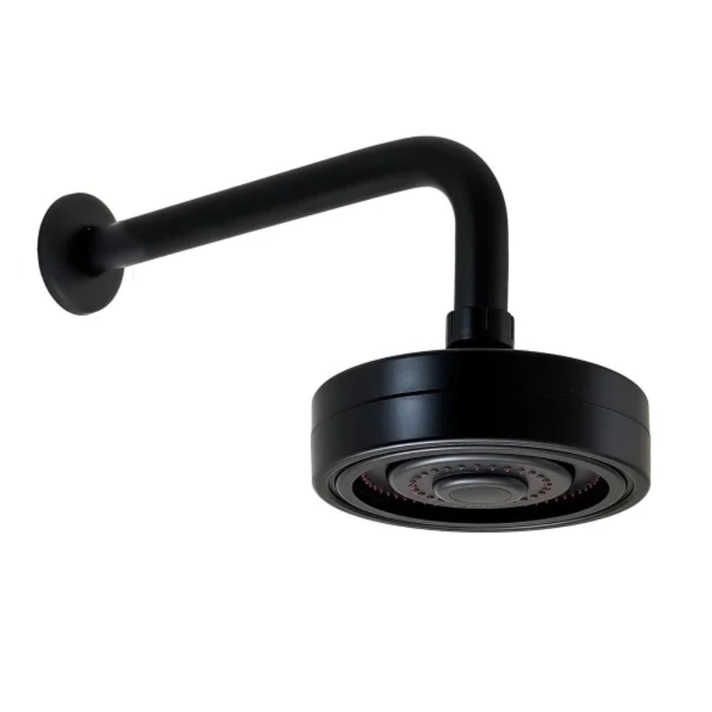 Chuveiro Kimetais Redondo Autolimpante Preto Fosco - DU002243