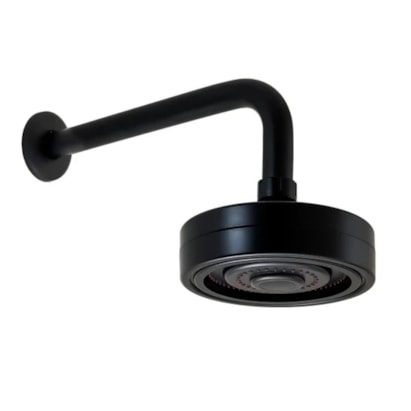 Chuveiro Kimetais Redondo Autolimpante Preto Fosco - DU002243