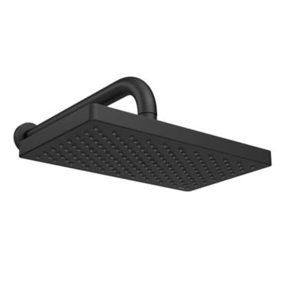 Chuveiro Retangular de Parede 26,5cm Deca Flex Max Black Matte - 2086.BL.STD.MT
