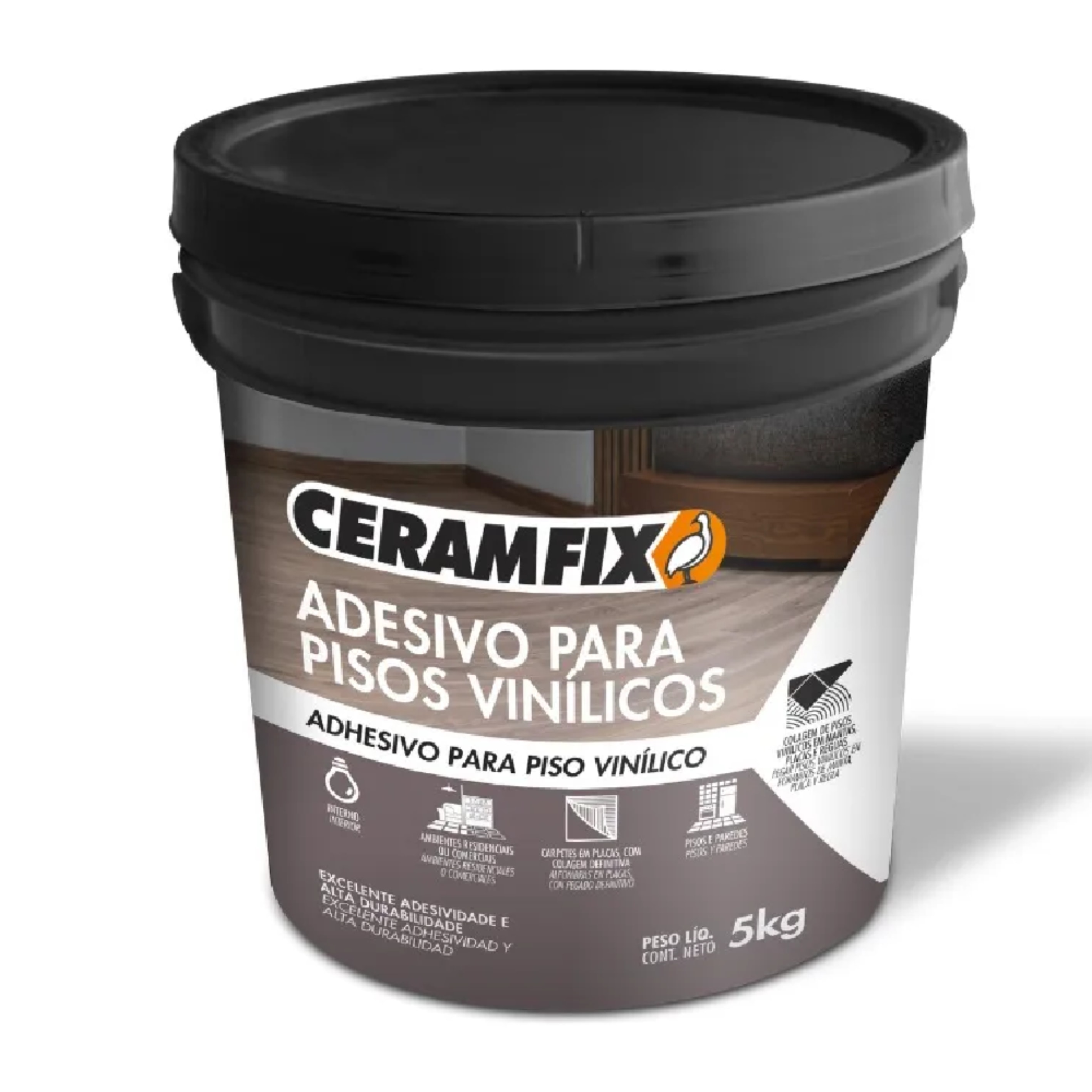 Cola Adesivo para Piso Vinílico Ceramfix 5Kg - 604026