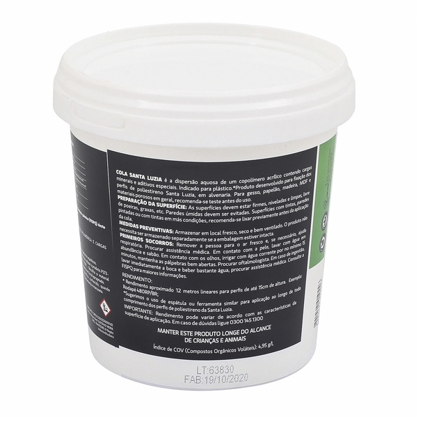 Cola Santa Luzia 1kg para Rodapé e Moldura 26061