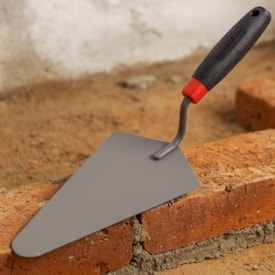 Colher Para Pedreiro Reta Cabo Plástico 9