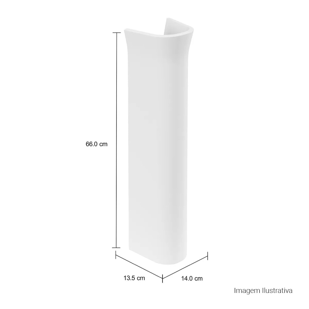 Coluna para Lavatório Deca Aspen/Izy/Ravena Branca - C.10.17