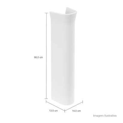 Coluna para Lavatório Deca Aspen/Izy/Ravena Branca - C.10.17