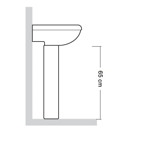 Coluna para Lavatório Icasa Sabatini Branco - IC500