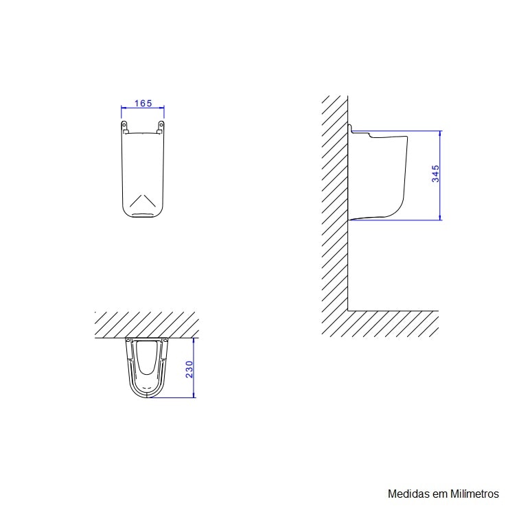 Coluna Suspensa para Lavatório Deca Volgue Plus Branca - C.510.17