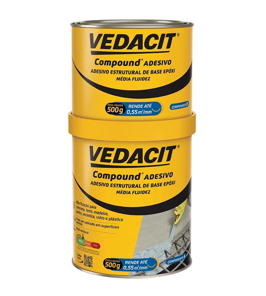 Compound Adesivo A+B Vedacit 1kg - 121809