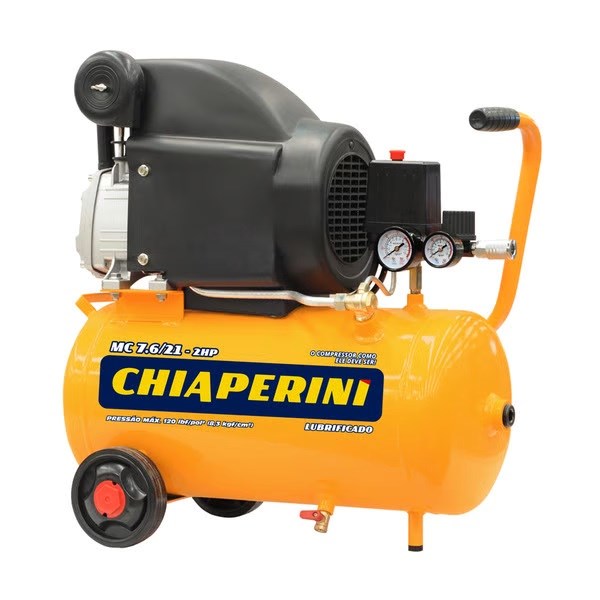 Compressor de Ar Chiaperini 7.6 Pés 21 Litros 2 Hp 110v - 22832