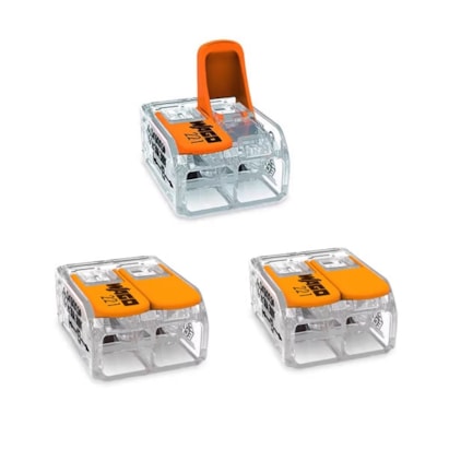 Conector de Emenda 2 Polos 6mm 3 Unidades - 369390