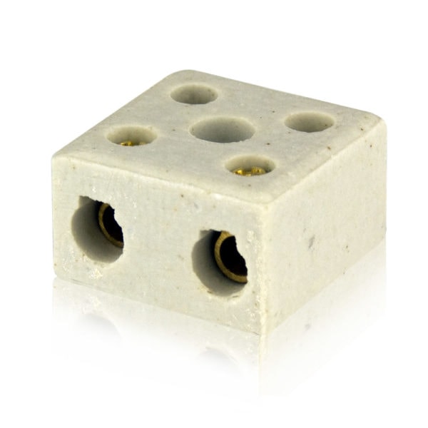 Conector Porcelana 3 Polos 16mm - 04.14