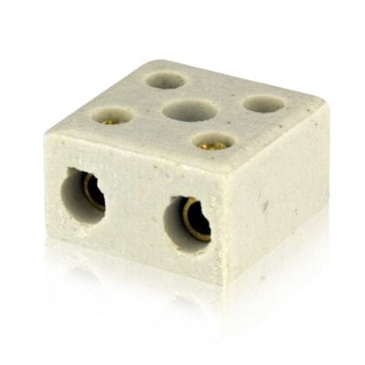 Conector Porcelana 3 Polos 16mm - 04.14