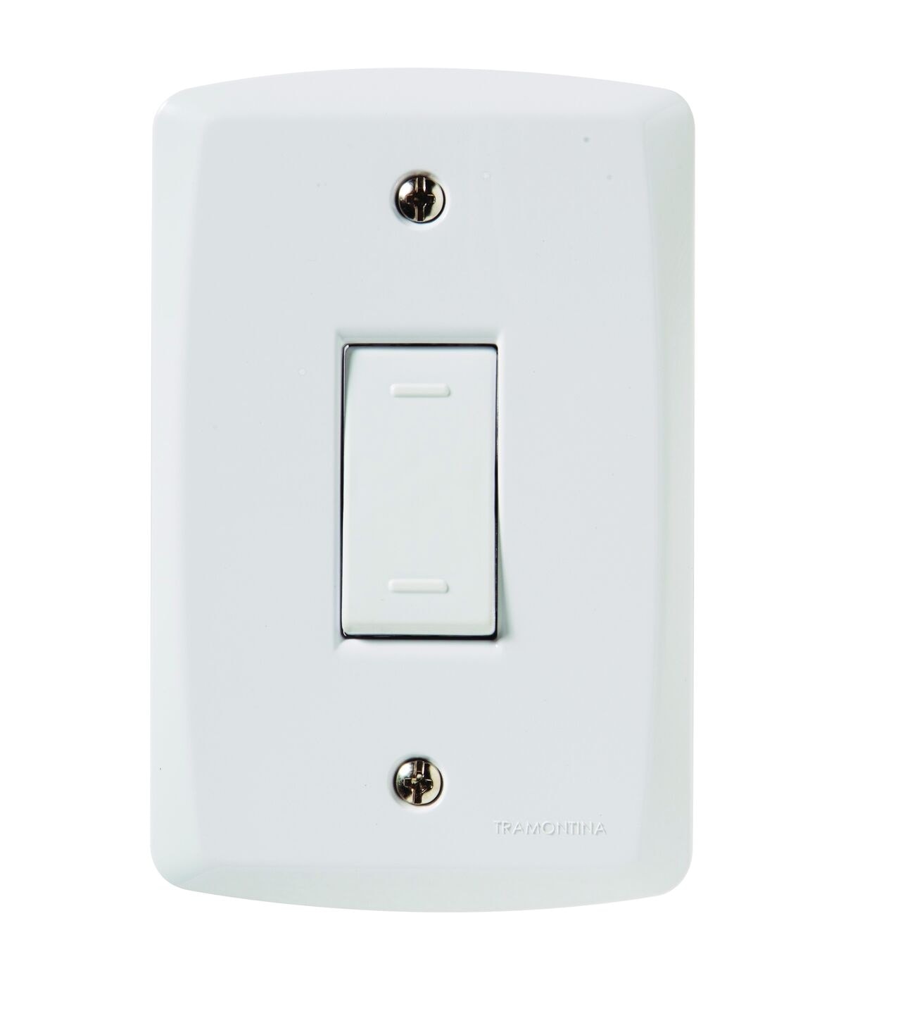 Conjunto 4x2 com 1 Interruptor Paralelo 10 A 250 V Tramontina Lux Branco - 57145002