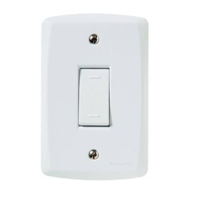 Conjunto 4x2 com 1 Interruptor Paralelo 10 A 250 V Tramontina Lux Branco - 57145002