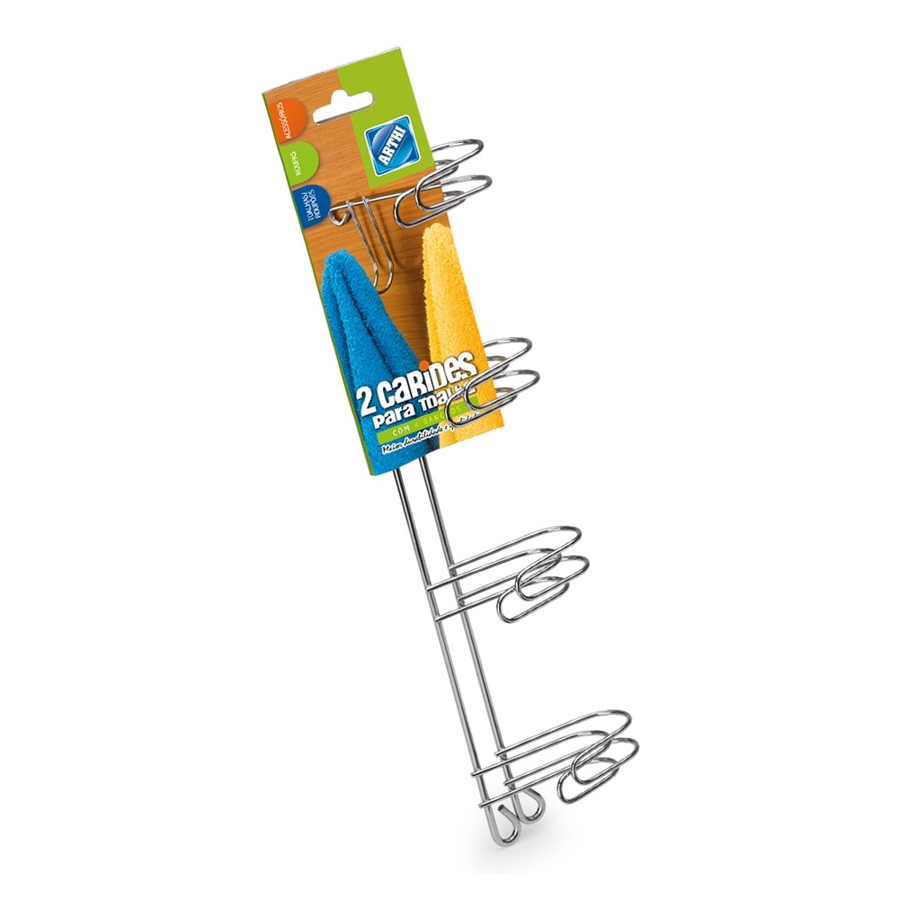 Conjunto Cabide Arthi Cromado - 0070