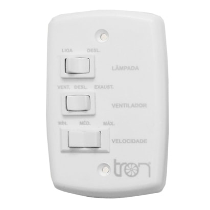 Controle de Ventilador Tron 3 Velocidades 130W 110/127V - 07.01-0441
